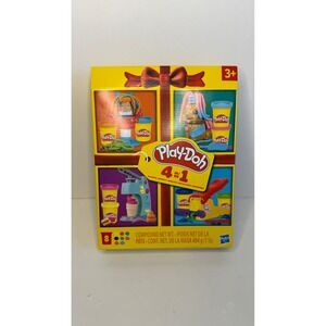 Play Doh 4 in 1 Creative Fun Playset 8 Colors Compound New